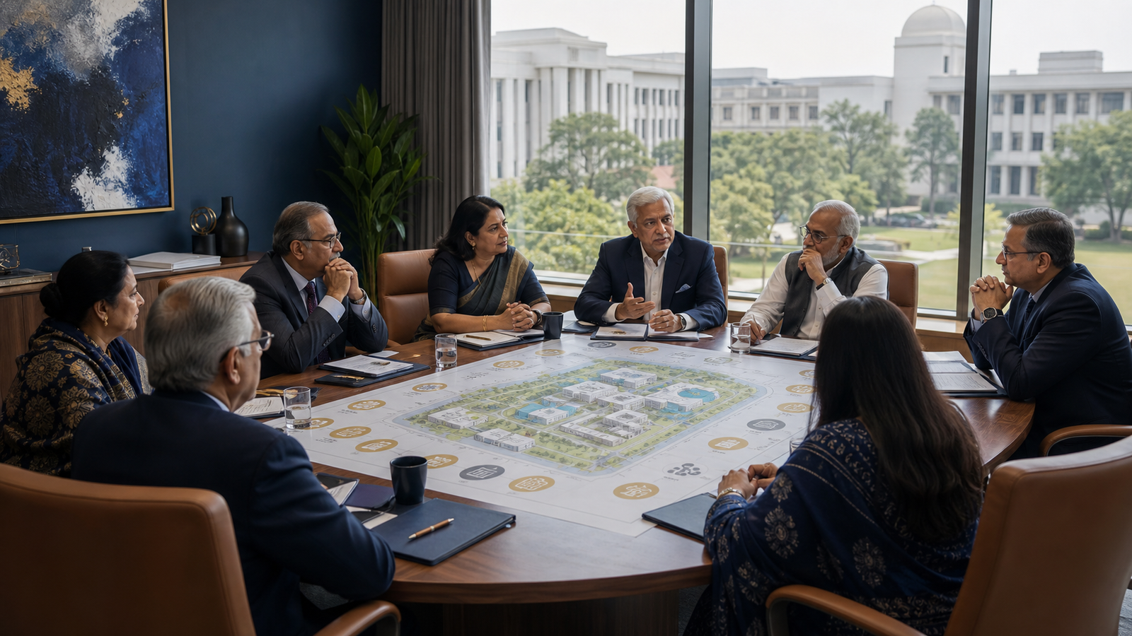University board reviewing a digital campus investment against academic, administrative and operational priorities